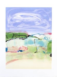 Barcelona III, Claudia Mengel, work on paper, monotype