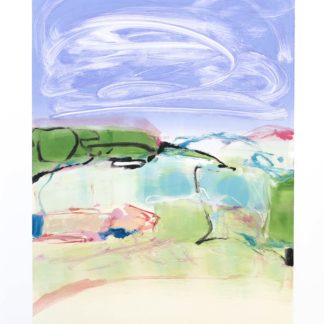 Barcelona III, Claudia Mengel, work on paper, monotype