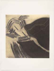 Black Drawings Series: Biblical Proportions, Geoffrey Moss, mixed media, work on paper, dry pigments, waxes on paper