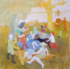 Edgewater, Drew King, Painting, Edgewater, acrylic, oil on canvas
