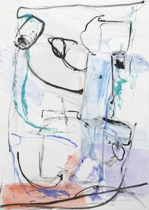 Claudia Mengel, "Reflections X," monotype