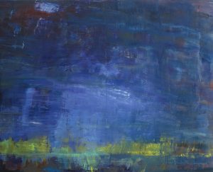 Moon Night, Ira Barkoff, painting, oil on linen