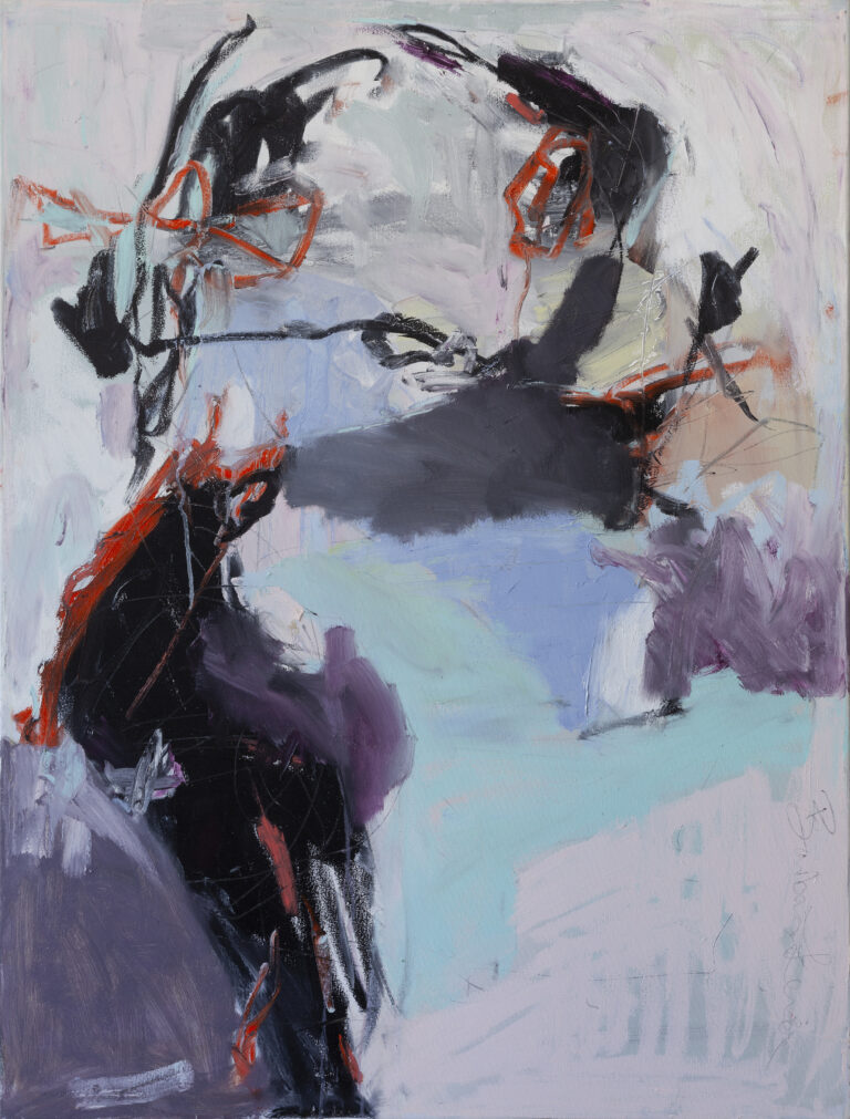 Barbara Leiner, "Dancing in the Rain," oil on canvas