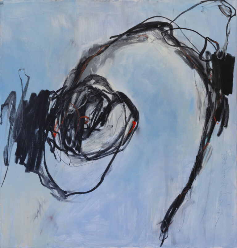 Barbara Leiner, "Down the Rabbit Hole II," oil on canvas