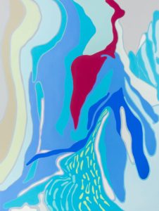 Oona Ratcliffe, "Laminar," acrylic on canvas