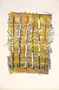 Gunnar Theel, "D240D," mixed media on paper