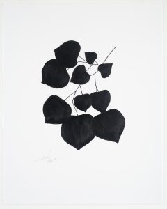 Heather Sandifer, "Black Branch Series I," acrylic, paint, marker on vellum paper
