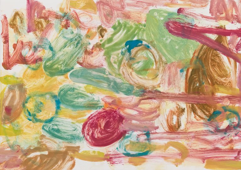 Michael Filan, "The Turtles Decent," water-based monotype