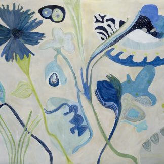 Mary Manning, "Neel Phool," painting on paper