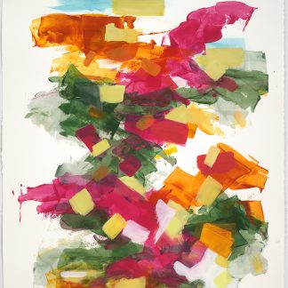 Liz Dexheimer, "Linear Flow III - J.T.," synthetic polymer on paper