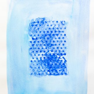 Bastienne Schmidt, "Blue dots 2," polymer paint on paper
