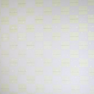 Bastienne Schmidt, "White Grids 21," sewn, pigmented cotton, stretched over canvas