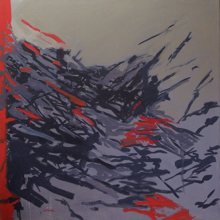 Geoffrey Moss, "Tides Series: Flotsam," oil on canvas