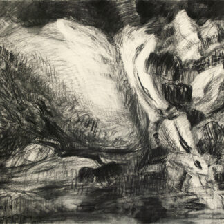 Dana Saulnier, "Drawing (21819)," charcoal on paper