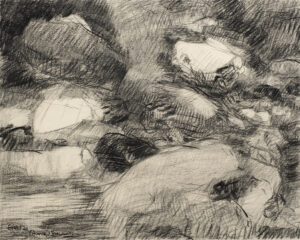 Dana Saulnier, "Drawing (8821)," charcoal