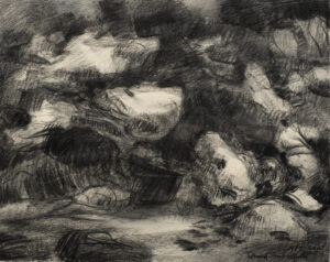 Dana Saulnier, "Drawing (9521)," charcoal