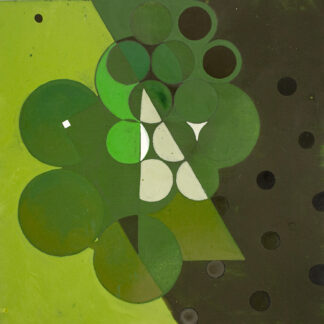 Jeanette Fintz, "Green Mother #6," acrylic on wood panel