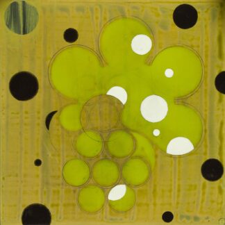 Jeanette Fintz, "Green Mother #8," acrylic on wood panel