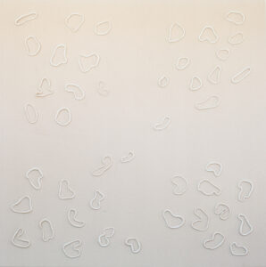 Bastienne Schmidt, "Loops," ploymer clay on duck cotton