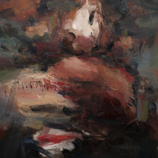 Dana Saulnier, "Oil Study (12921)," oil on paper mounted on canvas