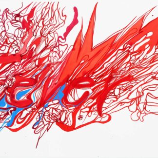 Oona Ratcliffe, "Fever (study)," gouache on paper
