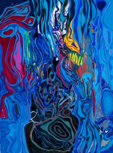 Oona Ratcliffe, "Gouache J," gouache on paper