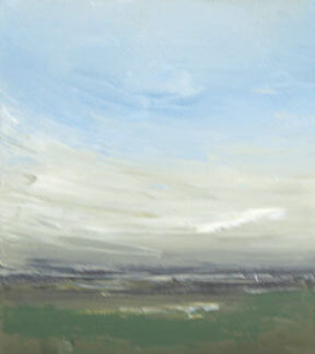 Luc Leestemaker, "Untitled Landscape.2008.04," cement, pigment powders, acrylic, oil varnish on canvas