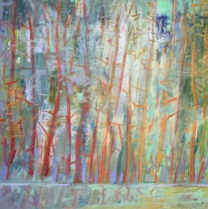 Ira Barkoff, "Forest Series: Reflections," oil on linen