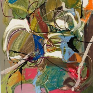 Claudia Mengel, "Indulgence I," ink and pastel monotype