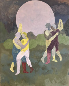 Drew King, "Over The Moon," acrylic on canvas