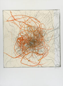 Zemma Mastin White, "Agitation," monoprint