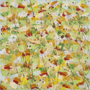 Zemma Mastin White, "Dazzling," paint on canvas