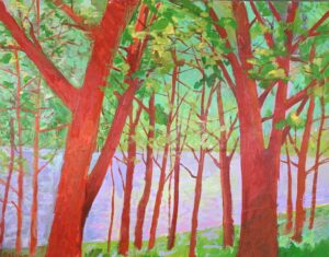 Ira Barkoff, "Tree Fantasy," oil on linen