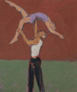 Sarah Benham, "Acrobats," oil on canvas