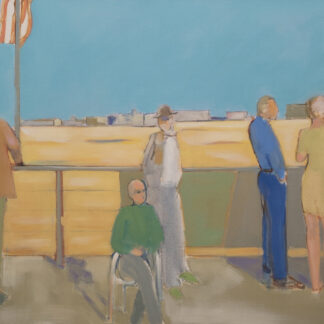 Sarah Benham, "Arrival," oil on canvas