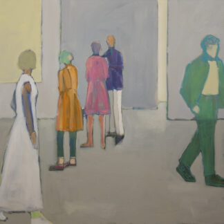 Sarah Benham, "The Green Suit," oil on canvas