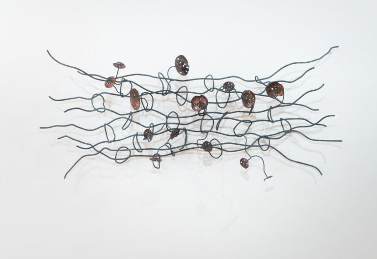 Rebecca Welz, "Knit Piece with Copper," steel and copper