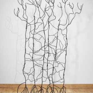 Rebecca Welz, "Mangrove Dance," welded steel and blackening