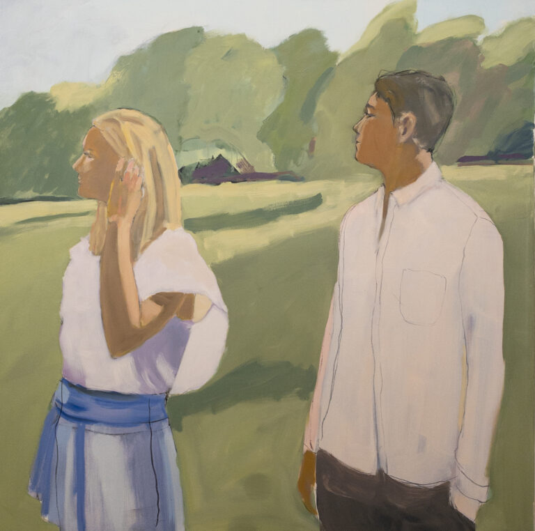 Sarah Benham, "Meadow," oil on canvas