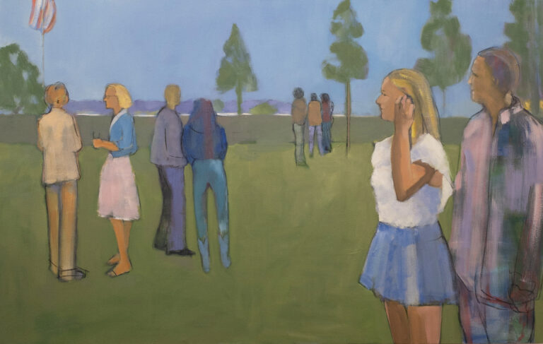 Sarah Benham, "Midsummer," oil on canvas