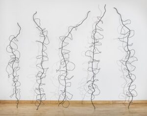 Rebecca Welz, "Vines," blackening on welded steel