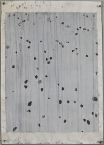 Eugene Brodsky, "Dots 1," ink and graphite on silk