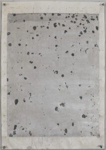 Eugene Brodsky, "Dots 10," ink and graphite on silk