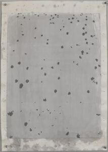Eugene Brodsky, "Dots 4," ink and graphite on silk