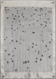 Eugene Brodsky, "Dots 7," ink and graphite on silk