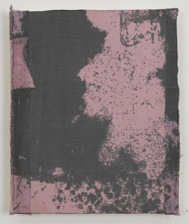 Eugene Brodsky, "Smoke," ink on silk mounted on panel