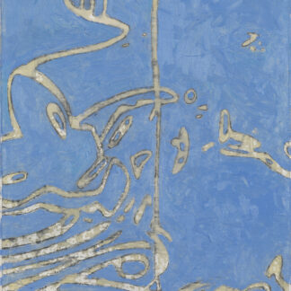 Eugene Brodsky, "Tangled Up," ink, silk on panel
