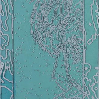 Eugene Brodsky, "Artbutt," oil, plastic, silk screen ink on canvas