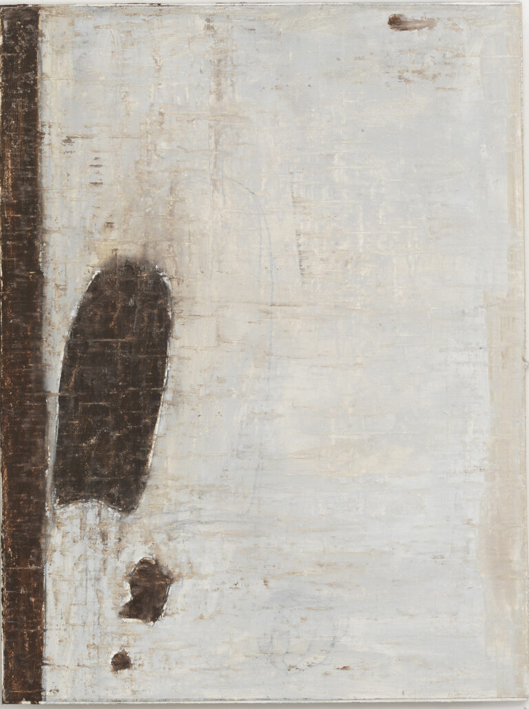 Eugene Brodsky, "Untitled (Brown)," oil, linen on panel
