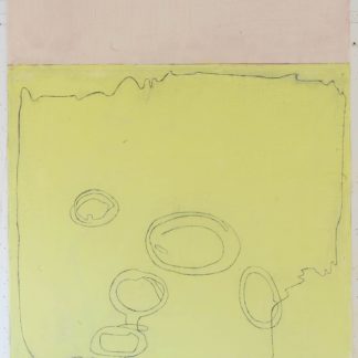 Eugene Brodsky, "Yellow and Pink," oil, linen on panel